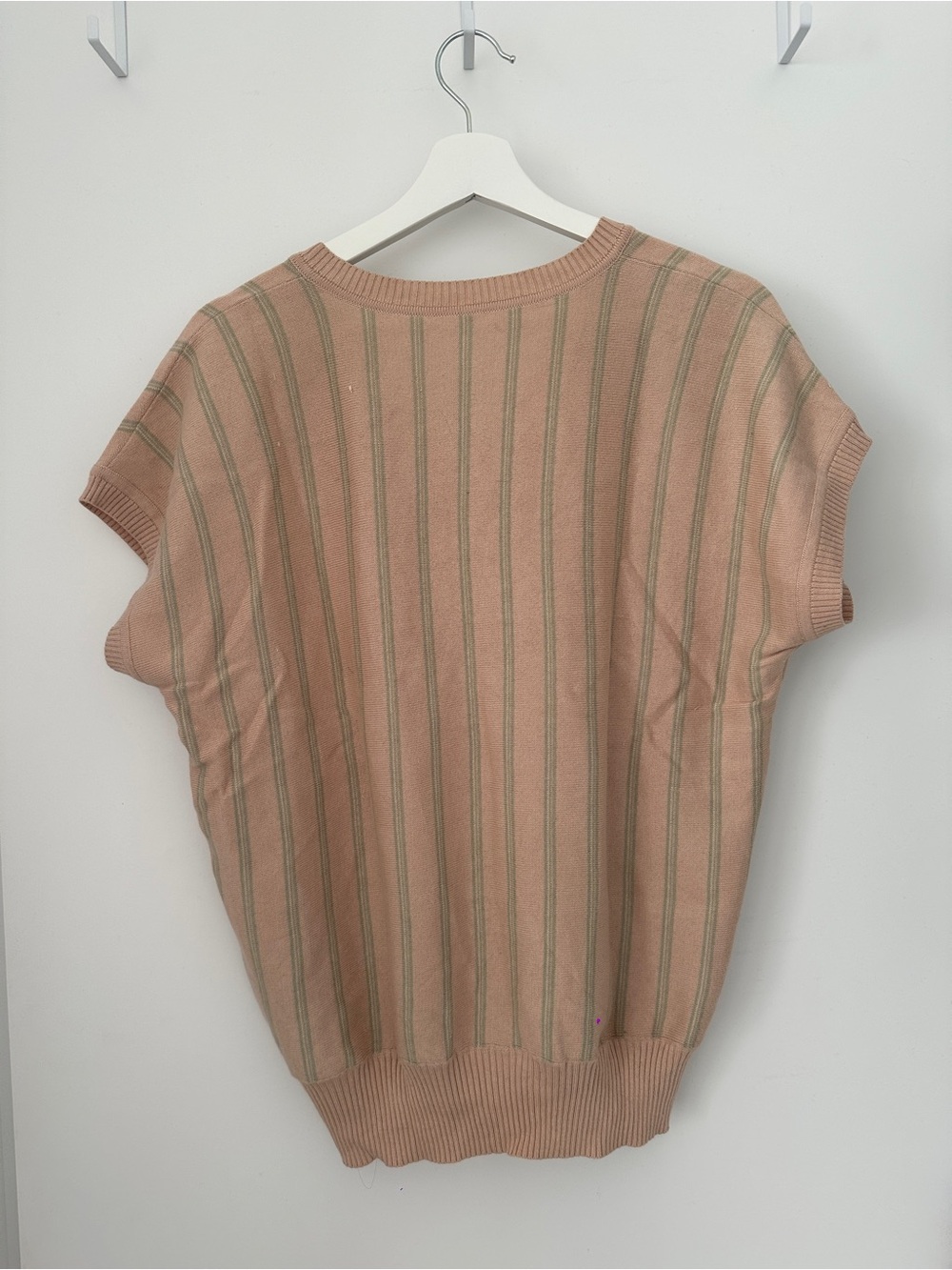 Jacquemus Blush Striped V-Neck Knit Vest - Picture 2 of 6